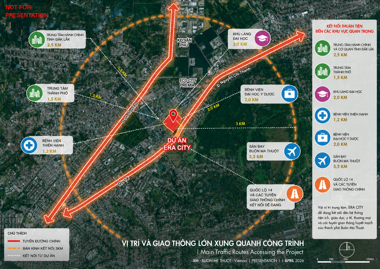 Kết nối tiện ích quanh Era City